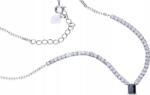 Lovrin Elegáns ezüst nyaklánc 925-ös finomságú, cirkónia kövekkel, 5, 00g, divatos mintával és medálokkal (Lovrin 52048)