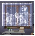 Wisan Gyerek jacquard kész függöny Farkasok 260x145 cm fehér (__gotowawilki260x145__)