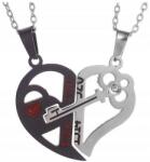  Szerelmeseknek nyaklánc szív Love kulcs 2db (K22)