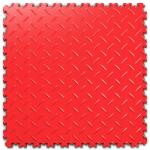  Rosso red bordázott Pvc padlólap garázsba, műhelybe, szervizbe (SF PVC)