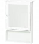 Livarno Home Függő fürdőszobai tükrös szekrény, Fehér Rusztikus stílusú, polcokkal (STOCKHOLM)