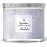 Woodbridge Candle Illatgyertya Füge és Cédrus Woodbridge 410 g (5060457539473)