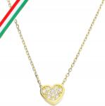 Lovrin Arany nyaklánc 585 szív alakú cirkónia kövekkel, ajándékba, 1, 36g (Lovrin)