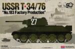 Academy Makett készlet harckocsi 13505 Szovjet T-34/76 "No. 183 Gyári Gyártás" (1: 35)