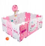 Aga4Kids Gyerek műanyag járóka 118x150x64 cm Rózsaszín (DS4104-PI)