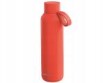 QUOKKA Solid, Rozsdamentes acél kulacs termosz, narancssárga, pánttal, 630ml, 40177 (40177)