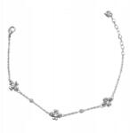 Lovrin 925-ös ezüst karkötő virágokkal, golyókkal és cirkónia kövekkel ajándéknak is kiváló (Lovrin107992)