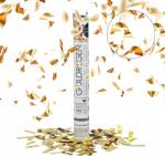 Relaxdays Konfetti Kilövő Tuba, Arany Színű, Party Kellék, Csillámporos, Karneváli