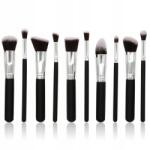 Lewer Professzionális Sminkecset Készlet, 10 Darabos (Zestaw pędzli silver 10 szt)