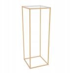  Fém Virágállvány, Téglalap Alakú Virágkiállító Állvány, 28*28*80CM (HG-ZJ-9241)