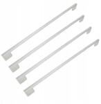 B&B 4 db Ezüst színű bútorfogantyú 320 mm-es fém fogantyú konyhabútor szekrényekhez (Z4 U107 L320 SS)