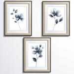 Coricamo Keresztszemes hímzés Hímző szett Finom virágok triptichon (Z 11018)