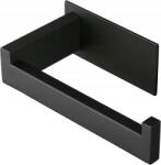 BOTC Öntapadós Wc Papír Tartó Fúrás Nélkül, Fekete Akasztó (B01)