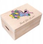 Creative Deco Gravírozott doboz ajándék születésnapra, névnapra, anyák napjára, emlékbe 30x20 (JANCDSD130CUSTOMNAMEDAYBOXFBM)