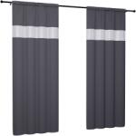 NOW-ART Kész függöny cirkóniákkal 145x230 sima kész függönyök cirkónia gyémánt (59071672050 grafit)