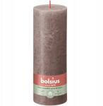 Bolsius Rusztikus oszlopgyertya, tömör, tönk alakú, Rustic Taupe színű Bolsius, 19 cm (8717847149497)