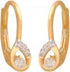 Lovrin Arany női fülbevaló könnycsepp formájú 585 fehér cirkónia fehér arany 1, 3g ajándék