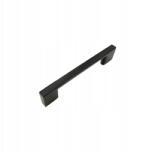 B&B Fekete bútorfogantyú 96 mm-es fém fogantyú szekrényhez fiókhoz bútorokhoz (U107 L96 CZ)