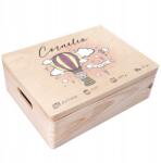 Creative Deco Emlékdoboz gravírozással ajándék születés keresztelőre 40x30 (JANCDSD140CUSTOMBABYSHOWERKOALAFBM)