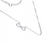 Lovrin Ezüst nyaklánc "celebritás" végtelen jellel r45, 925-ös finomságú ezüstből, divatos