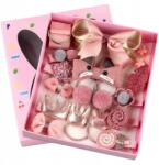 EdiBazzar Hajgumik és csatok szett lányoknak, gyerekeknek, ajándékba 18 db (Zestaw spinek gumek 18 szt do włosów)