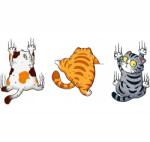 MGDesign Autómatrica Vicces Macskák Cicák Kats Mancsok 15x33 Nyomtatás