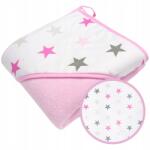 Ankras Fürdőtakaró Kapucnis 100x100 Törölköző Ankras (OKRYCIE KĄP100x100GWIAZD.3CM RÓŻ./FROTTE ROŻ.)