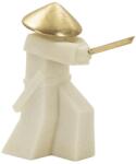 Mauro Ferretti Samurai toku figura a quarztból fehér/arany 34x12x30 cm