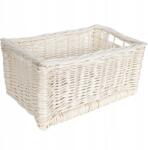 Creative Home Fehér színű, vesszőből készült tárolókosár polcra, tárolódoboz, 30x20 cm (X0021I6MJ5)