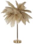 Mauro Ferretti Palma asztali lámpa tollakkal arany/camel ø 55x60 cm