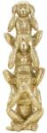 Mauro Ferretti Monkeys tower figura arany ø 10, 5x30 cm