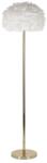 Mauro Ferretti Toll slim állólámpa tollakkal arany/fehér ø 43x170 cm
