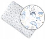 Ankras Pamut Lepedő Kiságyba 140x70 (Prześcieradło 140x70 Morskie Baby Niebieskie)