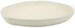Mauro Ferretti Stons tál levél alakú krémszín 33x29x4 cm