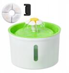  1, 6 literes (54oz) macska itatókút rozsdamentes acélból, vízszintjelző ablakkal, zöld (XiaoHua-1.6L-Green)