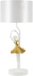 Mauro Ferretti Táncos asztali lámpa arany/fehér ø 28x64 cm