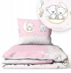 Ankras Ágyneműhuzat 135x100 Gyerek 2EL 100x135 Kiságyhoz (LEON P-2 135/100 40/60 RÓŻOWY)