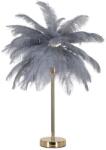 Mauro Ferretti Palma asztali lámpa tollakkal arany/szürke ø 55x60 cm