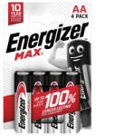 Energizer Max alkáli tartós elem AA LR6 4 db (7638900437645)