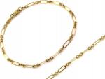  Arany karkötő 375 finomságú, eredeti, finom szemekkel, elegáns, divatos mintával