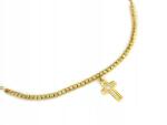 Lovrin Arany nyaklánc 585-ös finomságú kereszttel és golyócskákkal, 3, 25g, ajándék nőknek (59599373)