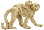 Mauro Ferretti Majom anyuka kicsijével figura arany 29, 5x11, 5x18, 5 cm