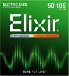 Elixir 4-húros Rozsdamentes Acél Basszusgitárhúr 50-105 (Nanoweb bevonat)