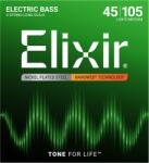 Elixir 4-húros Nikkel Basszusgitárhúr 45-105 (Nanoweb bevonat)