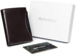 Rovicky barna-fekete férfi bőr pénztárca 9 × 10, 5 cm (Z-28393290)
