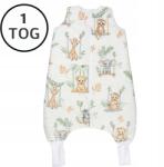 Ankras Bélelt Hálózsák Nadrágszárakkal 74-86 S 1 Tog Pamut 100% Lengyel Termék (ŚZN ocieplany R. S 68-86 ZWIERZĘTA NA H. Z.)