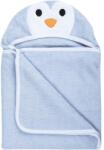 Bubaba kapucnis törölköző fülekkel 110x75 cm- Pingvin (66832)