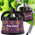 AnySharp Any Sharp Késélező Konyhai Késekhez, Pultra Szerelhető, Virág Mintás (ASKSSUNFLOWERS)