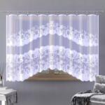 Wisan Gyönyörű elegáns jacquard függöny fehér Ebenoid mintás A142 300x150 cm (AWA14200)