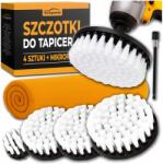 Auto Gamma Kárpittisztító kefék fúróra, 4 darabos készlet tisztításhoz